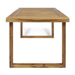 Outdoor Acacia Wood 7-Piece Dining Set with Cushions