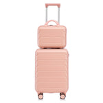 2-Piece ABS Spinner Wheel Luggage Set with Combination Lock