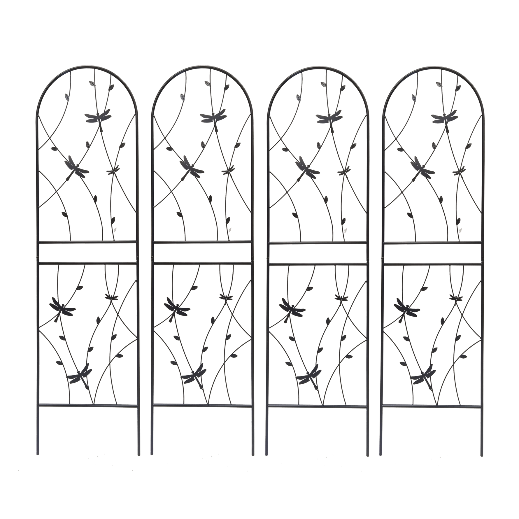 2 Pack Metal Garden Trellis 71" x 19.7" Rustproof Trellis for Climbing Plants
