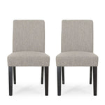 Contemporary Dining Chair With Upholstered Seating and Tapered Legs
