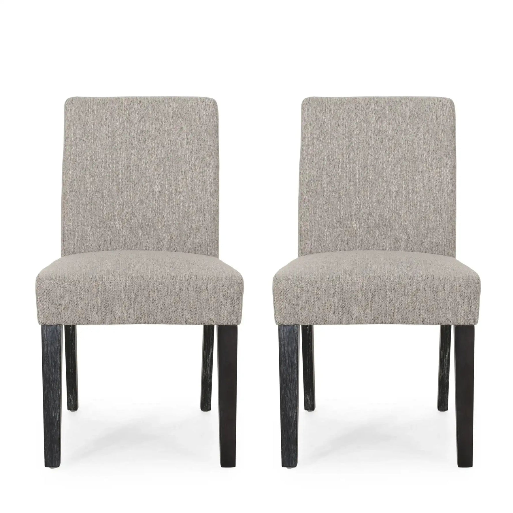 Contemporary Dining Chair With Upholstered Seating and Tapered Legs