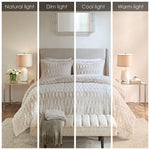 Full/Queen Back Print Long Fur Comforter Mini Set