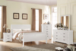 Louis Philippe Sleigh Style Bed
