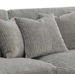 Tavia Reversible Sectional Sofa With 6 Pillows - Gray