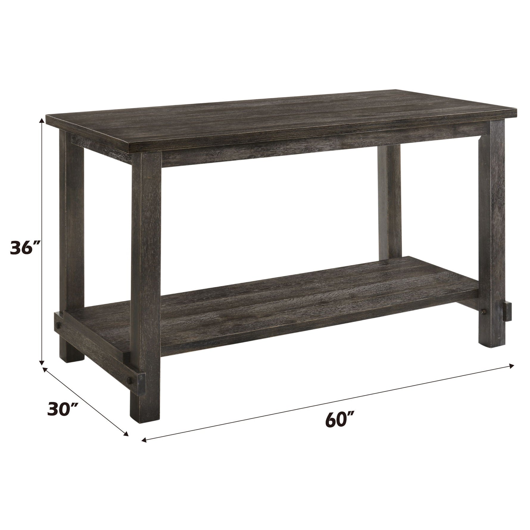 Martha II 7-Piece Counter Height Dining Room Set - Gray