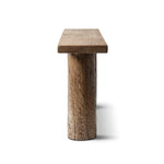 Arbor 60' Reclaimed Elm Double Pillar Console Table, Heritage Medium-Dark Brown