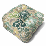 Outdoor Chair Cushions Set of 2, 19 x 19 x 4 Inch Tufted Seat Cushions