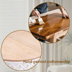 Round Coffee Table with Lift-Top Storage