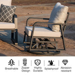 FR Aluminum Outdoor Sofa Swivel Seats
