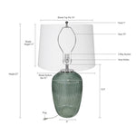 Handcrafted Art Glass Table Lamp
