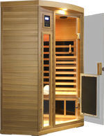 Low EMF Two person Far-infrared Red cedar Deluxe indoor pentagonal sauna room