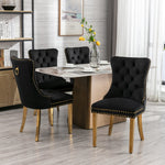 Nikki Collection Modern Velvet Upholstered Dining Chair