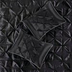 7 Piece Tufted Comforter Set Black California King