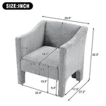 Barrel Accent Chair With Enclosed Arms