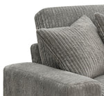 Tavia Reversible Sectional Sofa With 6 Pillows - Gray