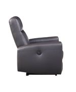 Blane Top Grain Leather Match Power Motion Recliner - Brown