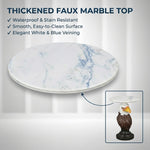Eagle Head Accent Table Animal Statue End Table
