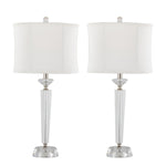 Diamond Torch 25.75' Contemporary Crystal Table Lamp Set of 2