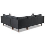 4-Piece Outdoor Wicker Sofa Set with Colorful Pillows