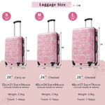 Hardshell Luggage Sets 3-Pcs Spinner Suitcase with TSA Lock