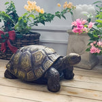 21.3" Large Realistic Resin Turtle Garden Sculpture