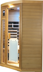 Low EMF Two person Far-infrared Red cedar Deluxe indoor pentagonal sauna room