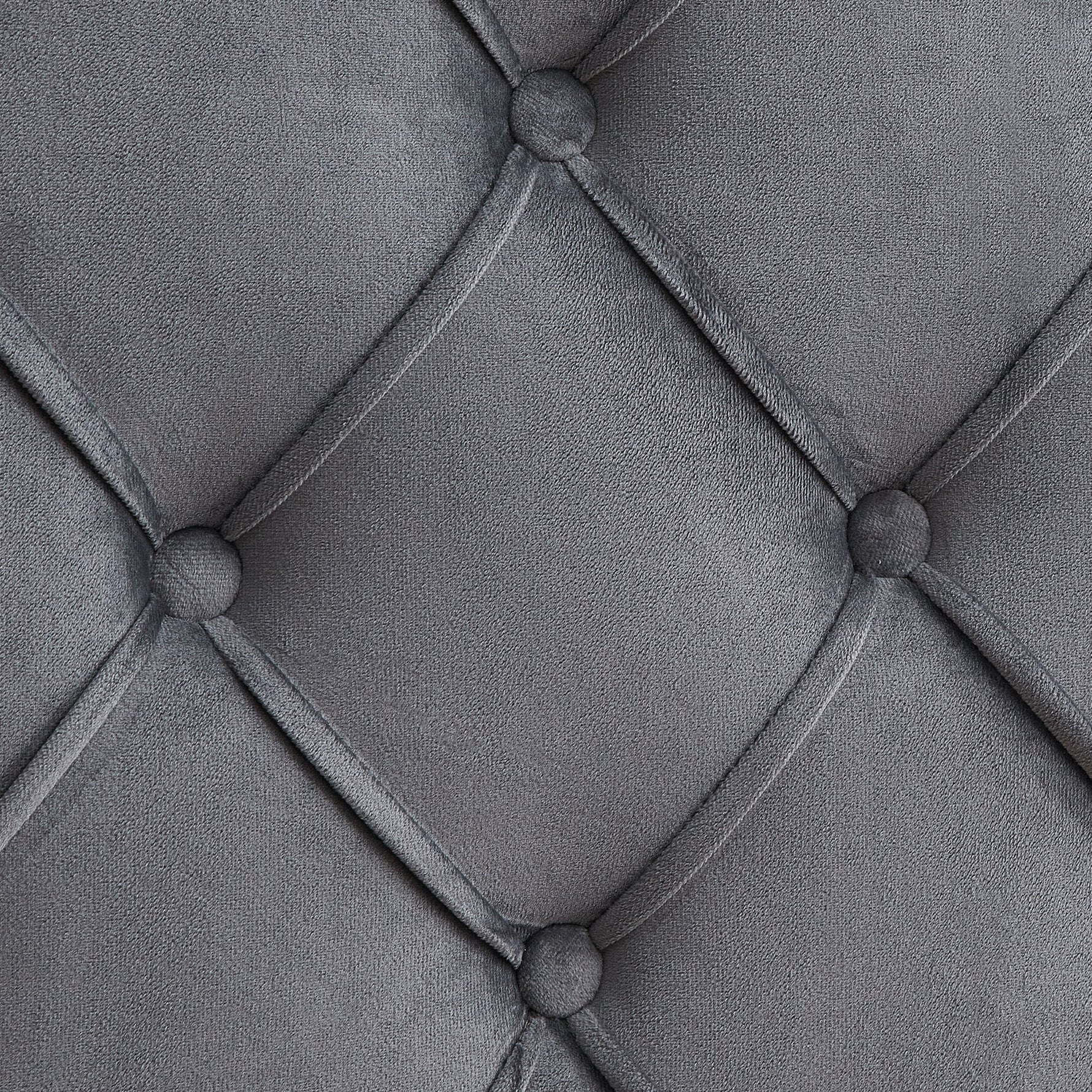 Velvet Button Tufted Upholstered Bed with Wings Design - Queen
