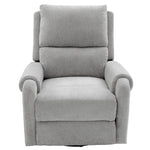 Manual Recliner Massage Chair With Swivel Rocker, 8 Massage Modes, Side Storage Pocket