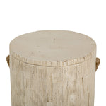Outdoor Wood Grain Rustic MGO Side Table with Realistic Wood Vibe