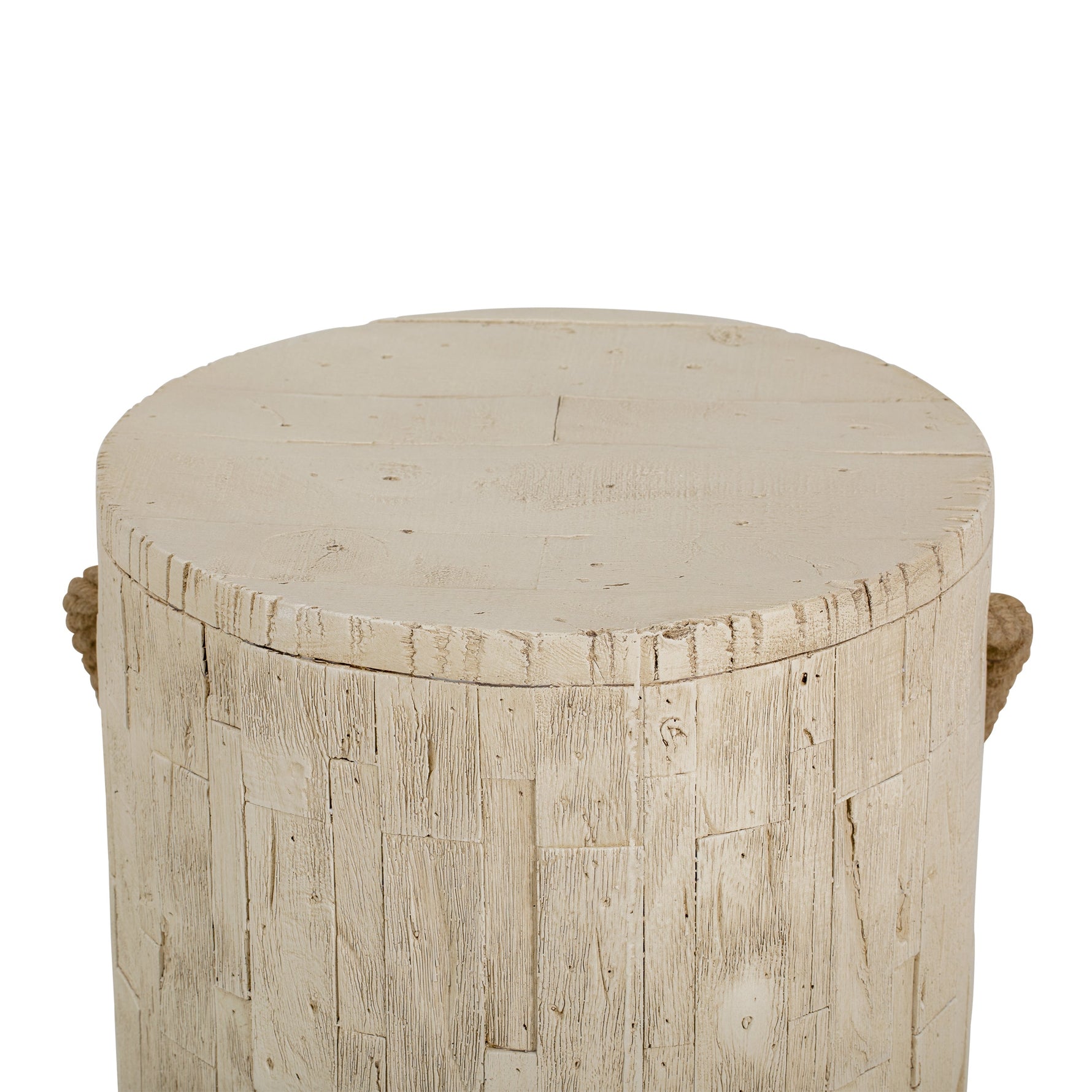 Outdoor Wood Grain Rustic MGO Side Table with Realistic Wood Vibe