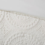 Full/Queen Embroidered Medallion Faux Fur Ultra Plush Comforter Mini Set