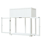 TOPMAX Patio Mini Wood Cold Frame Greenhouse