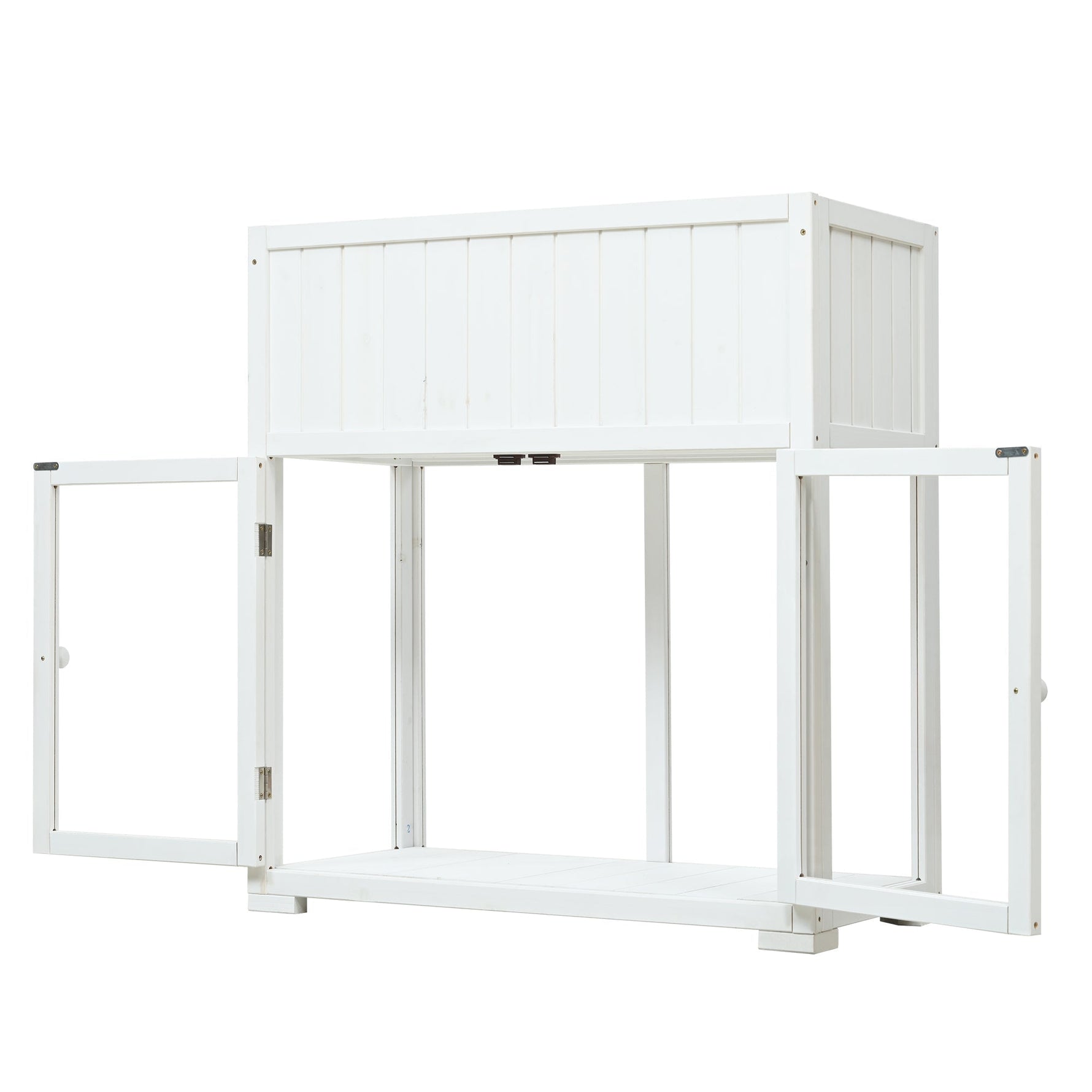TOPMAX Patio Mini Wood Cold Frame Greenhouse