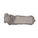 Charming Cocker Spaniel Dog Statue Bench Gray Magnesium Oxide