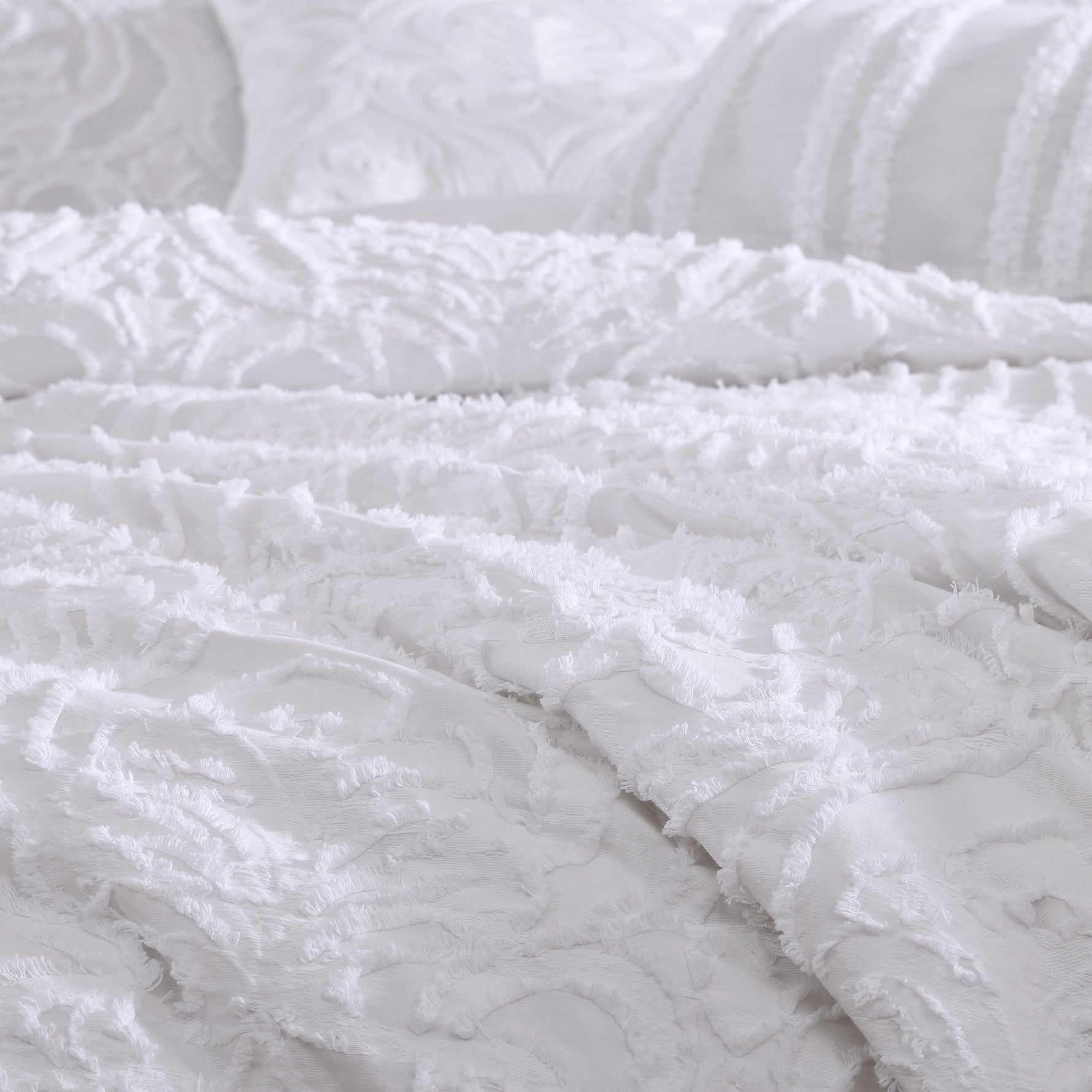 Rhapsody 6 Pc Cotton Clip Jacquard Bedding Ensemble