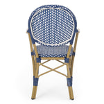 Outdoor PE Rattan and Aluminum 3 Piece French Bistro Set