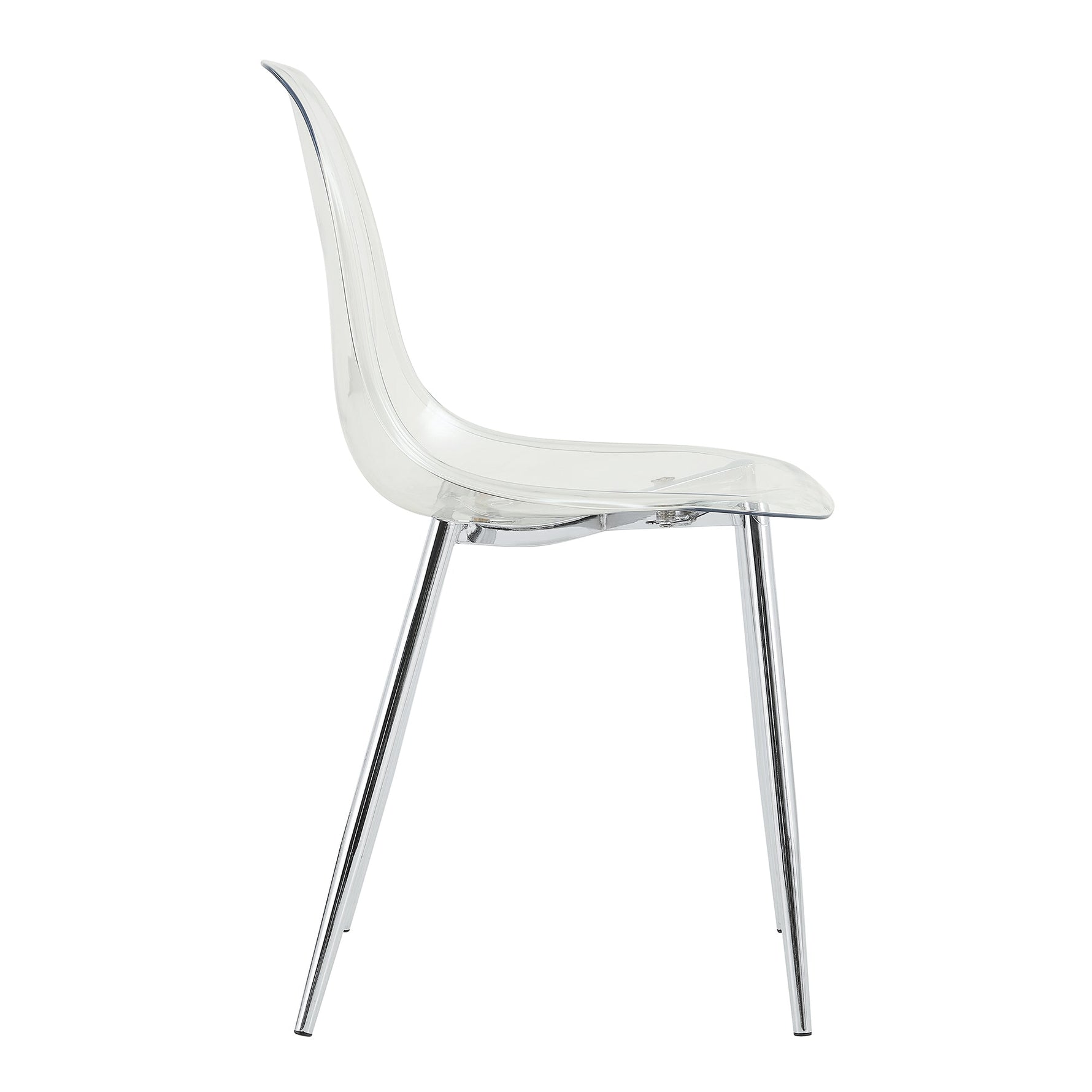 Modern Minimalist Transparent Dining Chair - 6-Piece Set