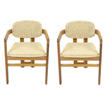 Outdoor Woven Rattan Chair Set Two Accent Chairs
