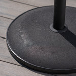 Stylish Concrete Umbrella Base with Iron Support Pole