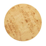 Nebula 35.5' Round Pillar Leg Coffee Table Warm Natural Brown Burl Wood
