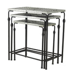 Set of 3 Gilbert Nesting Tables Metal Plant Stand