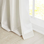 Twist Tab Lined Window Curtain Panel White 50x108