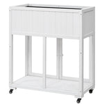 TOPMAX Patio Mini Wood Cold Frame Greenhouse