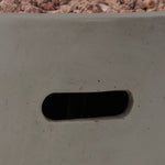 27' Bowl Shaped MGO 40,000 BTU Propane Fire Pit, Light Grey (Tank Cover not Included)