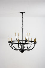 18-Light Industrial Iron Candle Chandelier