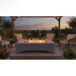56' Propane Fire Pit Table - Rectangular Outdoor Gas Fire Pit