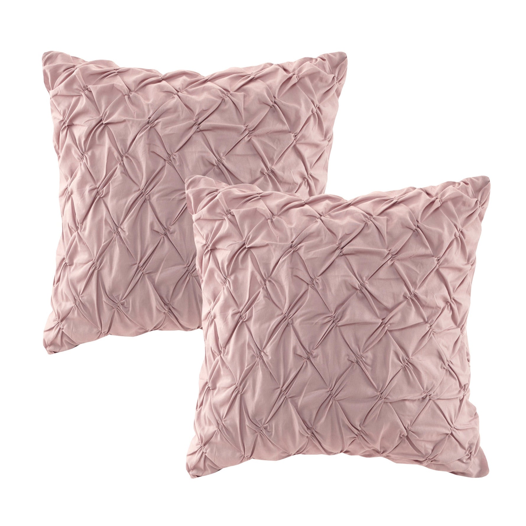 8 Piece Cotton Printed Comforter Set Blush King