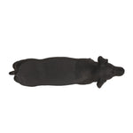 MGO Dog Bench - Outdoor Labrador Design, Matte Black