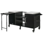 K&K 72.4' Large Grill Table for Big Green Egg