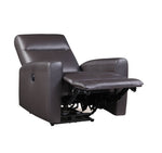 Blane Top Grain Leather Match Power Motion Recliner - Brown